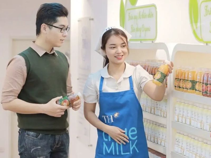 Công việc chính của nhân viên bán hàng tại TH True Milk